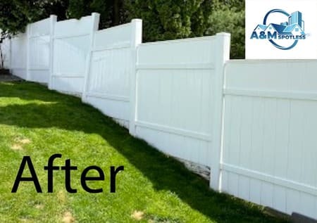 Fence pressure washing in bethlehem pa clean wood vinyl fencing safely